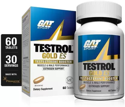 GAT SPORT TESTROL GOLD ES TESTOSTERONE BOOSTER | MUSLCE AND MALE PERFORMANCE  (60 Tablets)